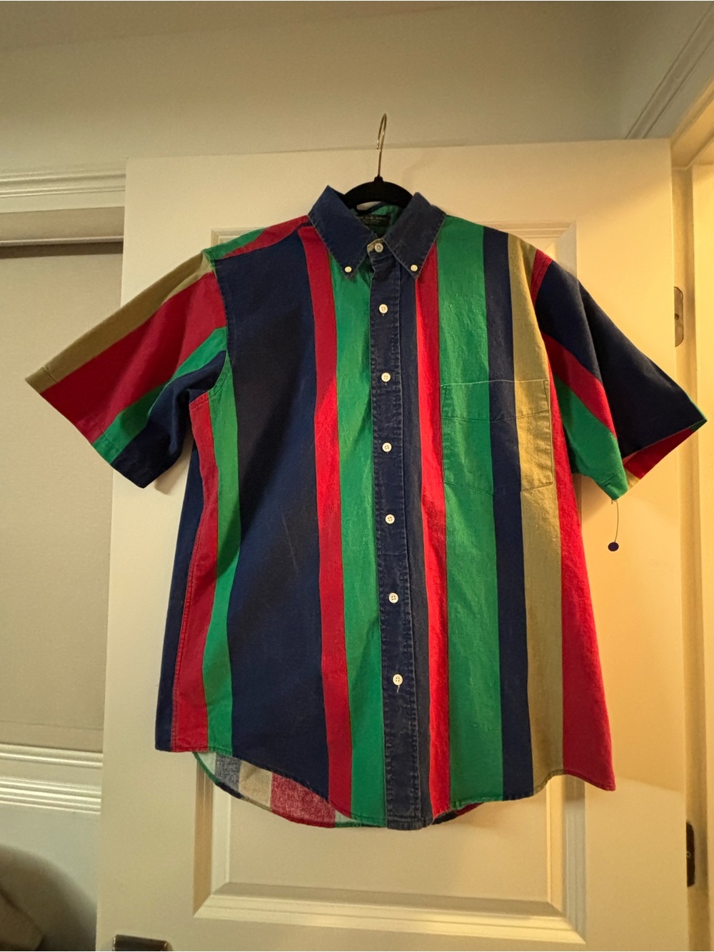 Single Needle Tailoring Vintage Striped Button Down M